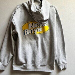 Nelk Boys Full Send Cotton Hoodie Sweatshirt Gray Men's Size S